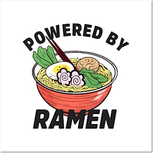 powered by ramen Posters and Art